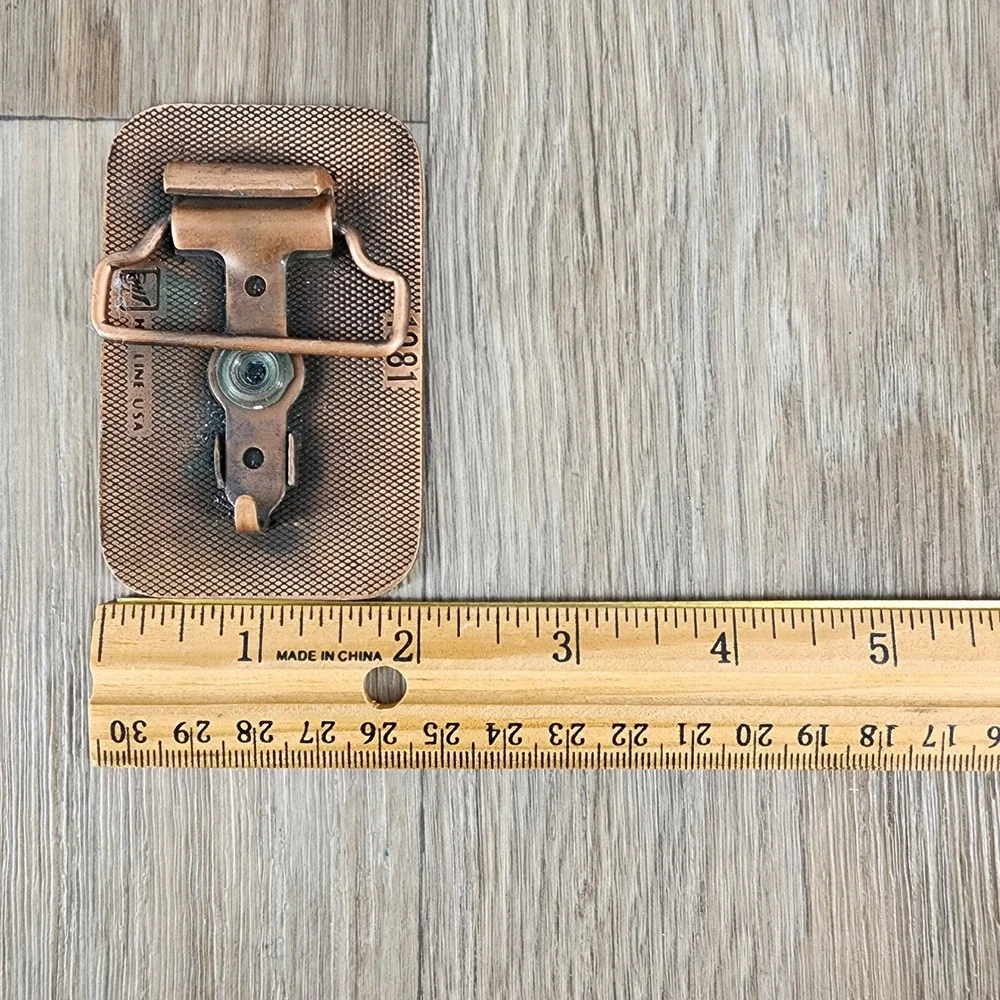 Vintage 1981 Letterkenny Army Depot M109A3 Belt Buckle Hit Line USA Box